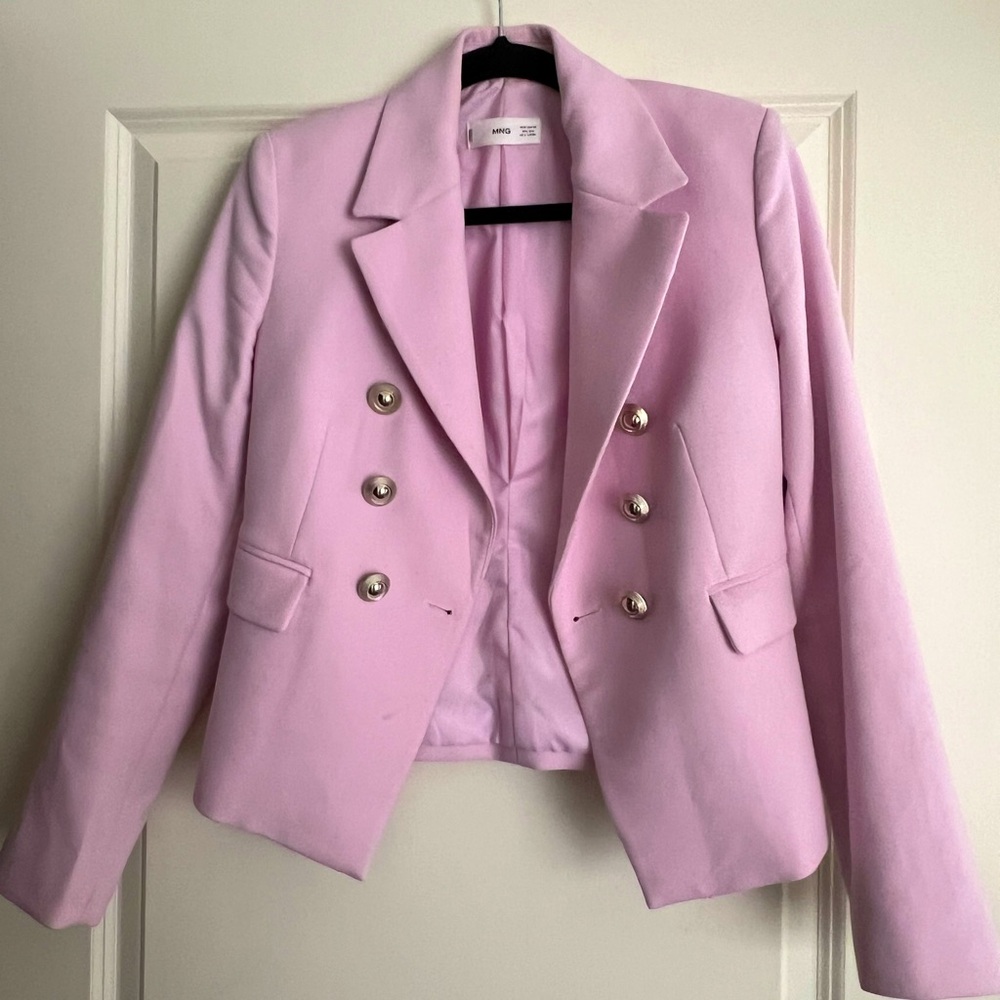 🌸 MANGO (MNG) Blazer Lilac Pink, Small 🌸